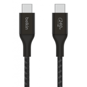 Belkin CAB015bt1MBK BoostCharge USB-C® 至 USB-C 240W 充電線 (黑色) (1米)